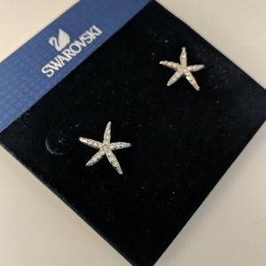 Swarovski starfish stud earrings